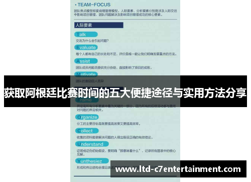 获取阿根廷比赛时间的五大便捷途径与实用方法分享